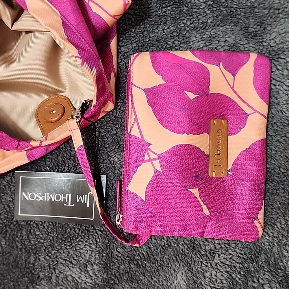Jim Thompson Small Silk Twill Hobo Bag (New) - Picture 5 of 8